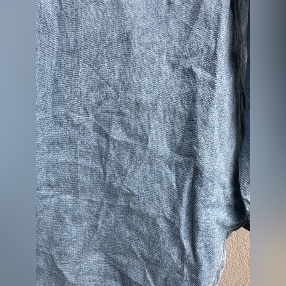 Style Studio Fall Embroidered Denim Button Up - Picture 6 of 7